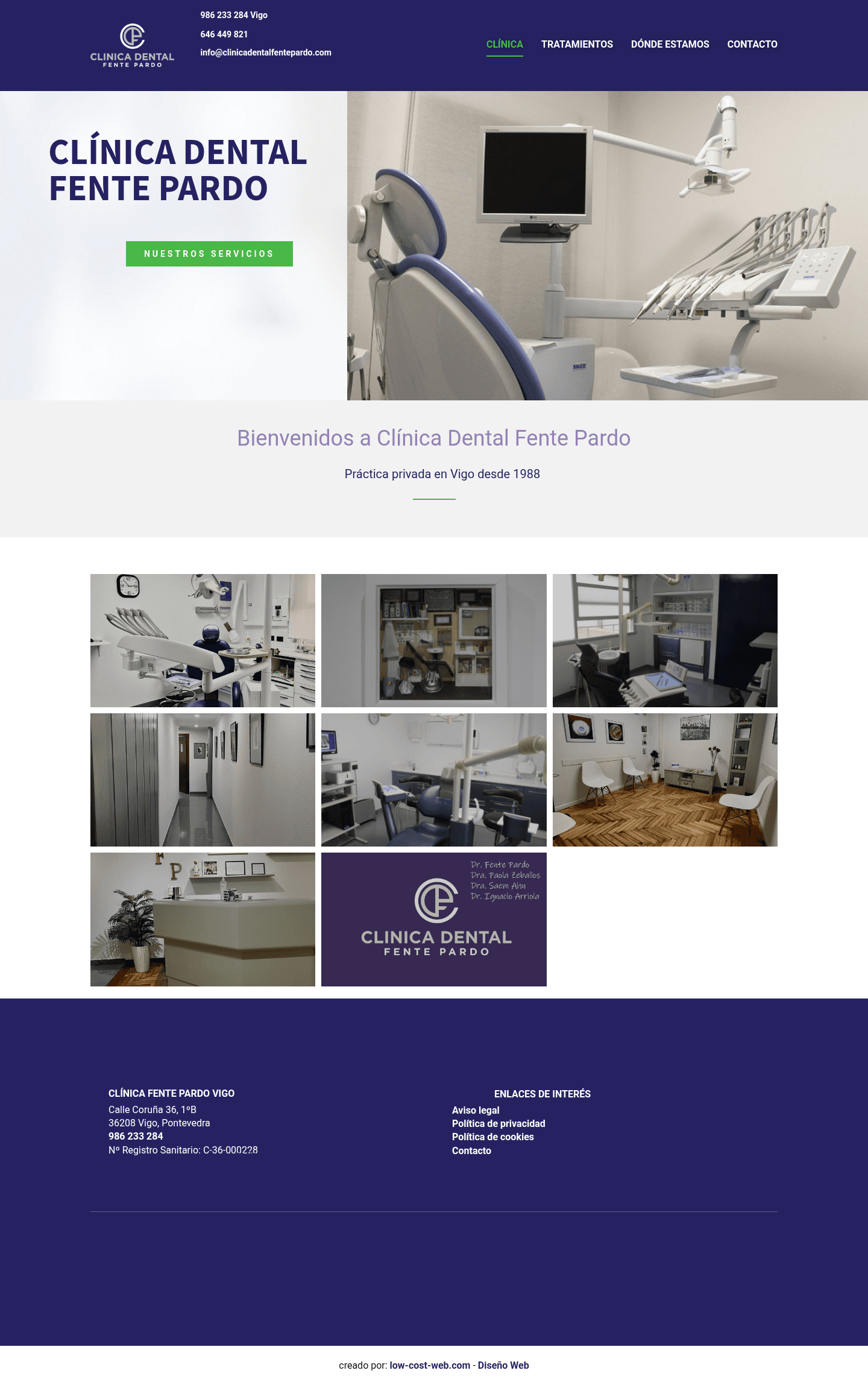 clinicadentalfentepardo.com