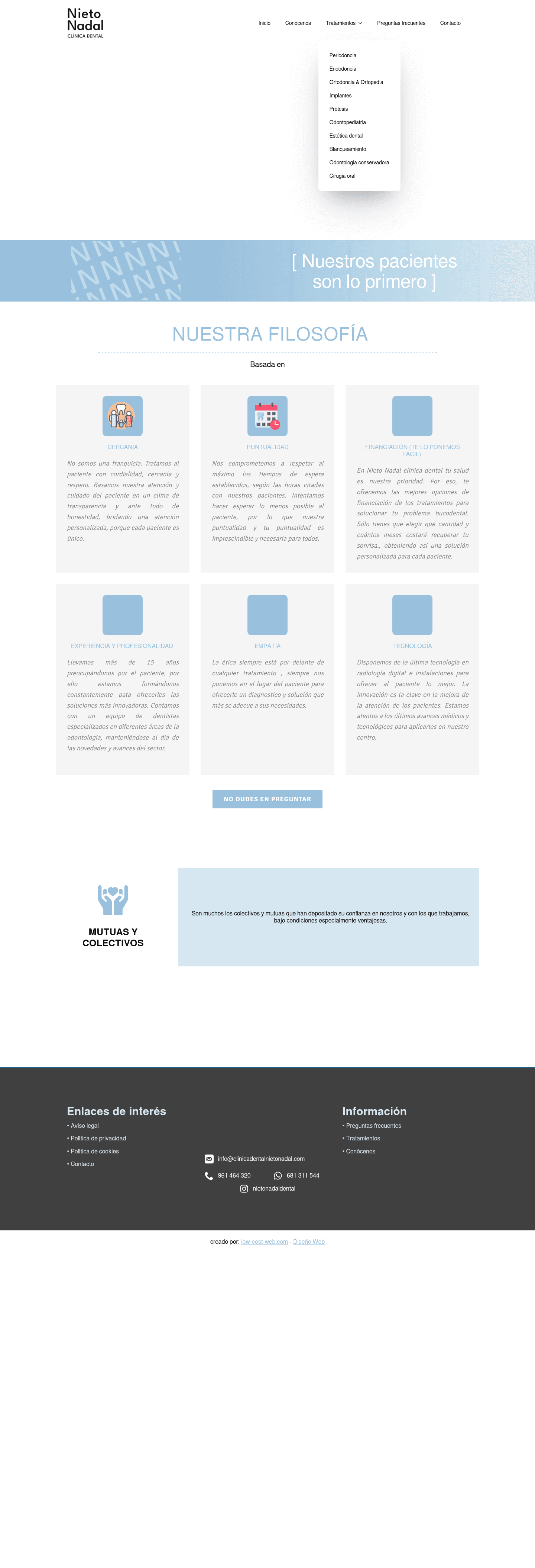 clinicadentalnietonadal.com