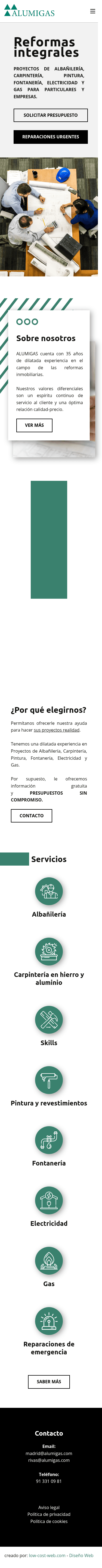 alumigas.com — Móvil