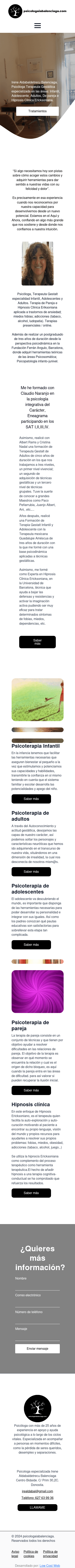 psicologaiabalenciaga.com — Móvil