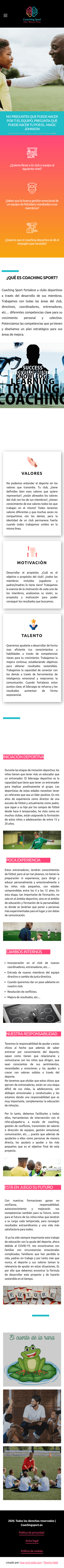 coachingsport.es — Móvil