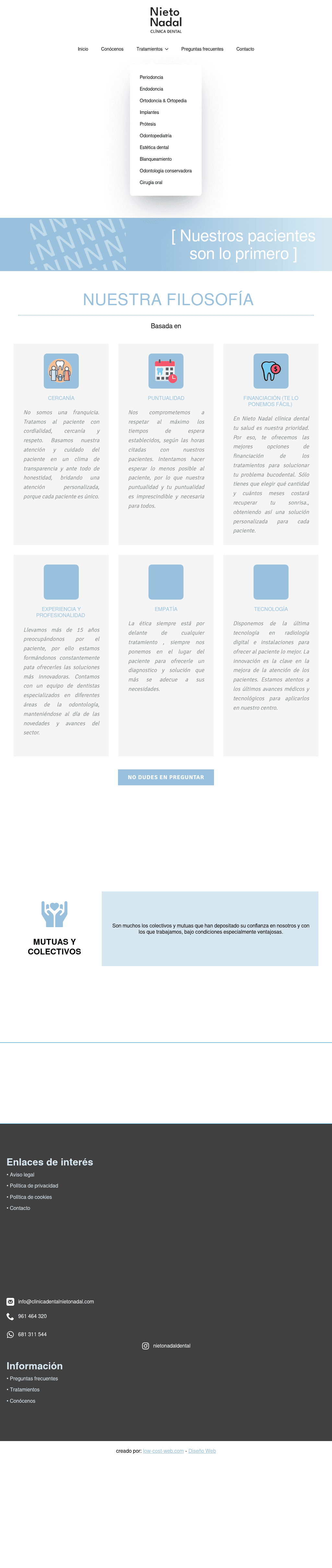 clinicadentalnietonadal.com — Tablet H