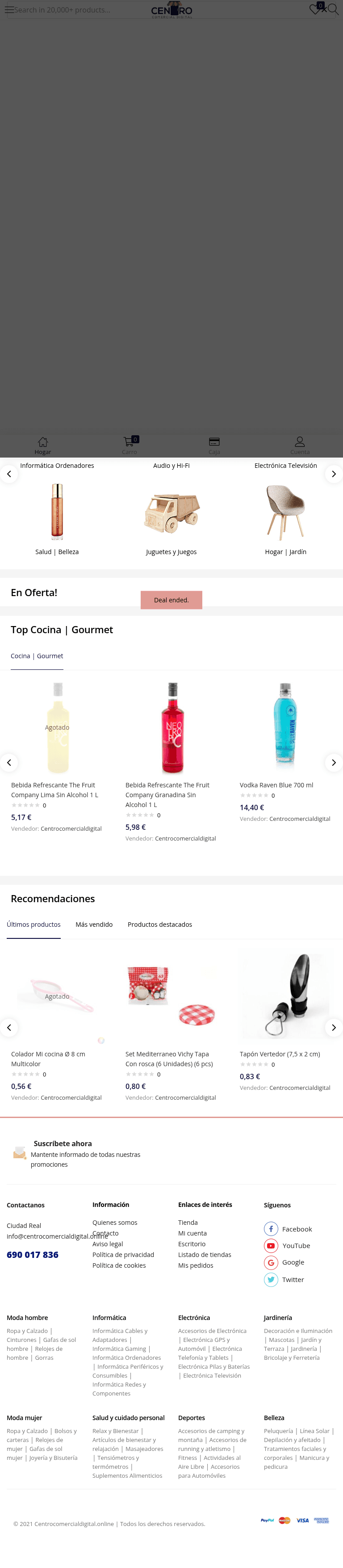 centrocomercialdigital.es — Tablet V