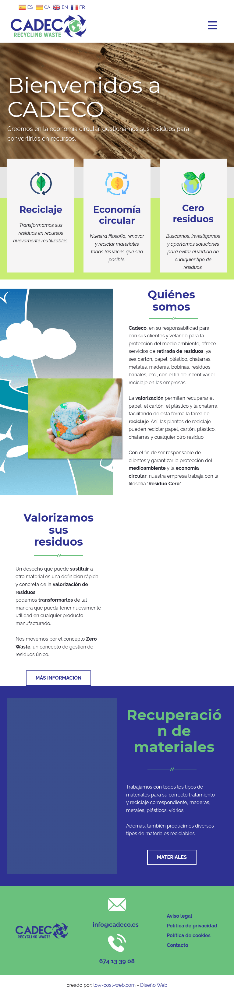 cadeco.es — Tablet V